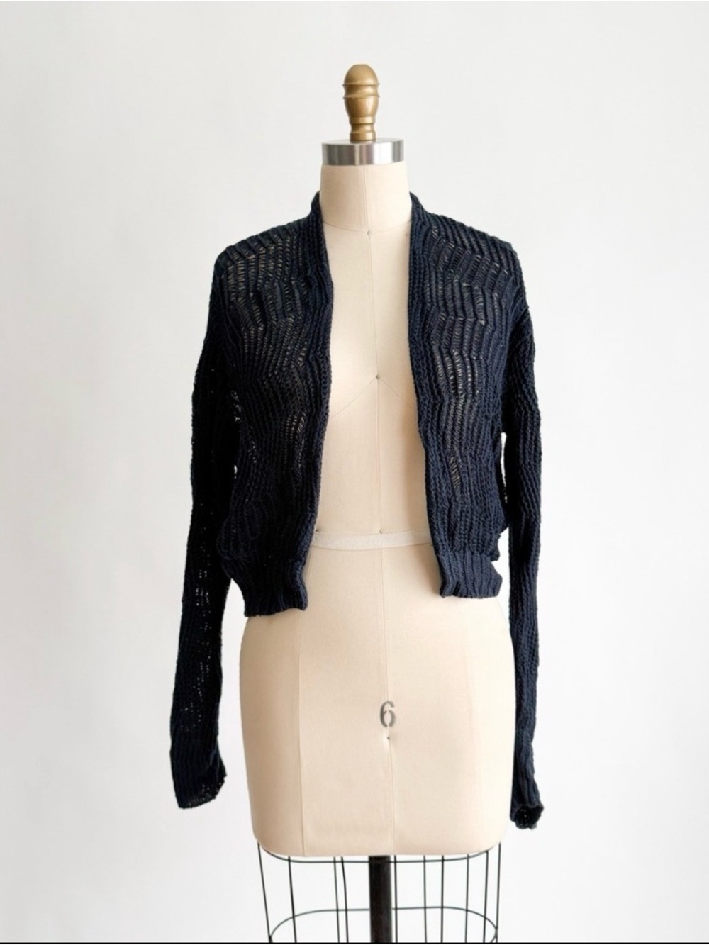 Banana Republic 100% Italian Linen Open-Knit Cardigan